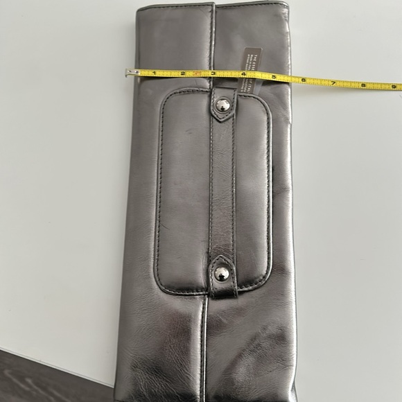 Nordstrom Silver pewter leather clutch - Picture 8 of 8
